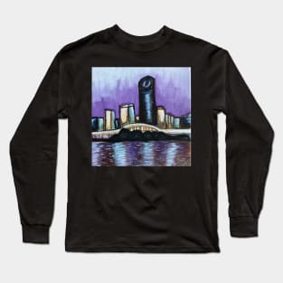 Brisbane River Print Long Sleeve T-Shirt